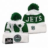 New York Jets Team Logo Knit Hat YD (10)